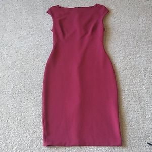 Zara burgundy/red bodycon dress